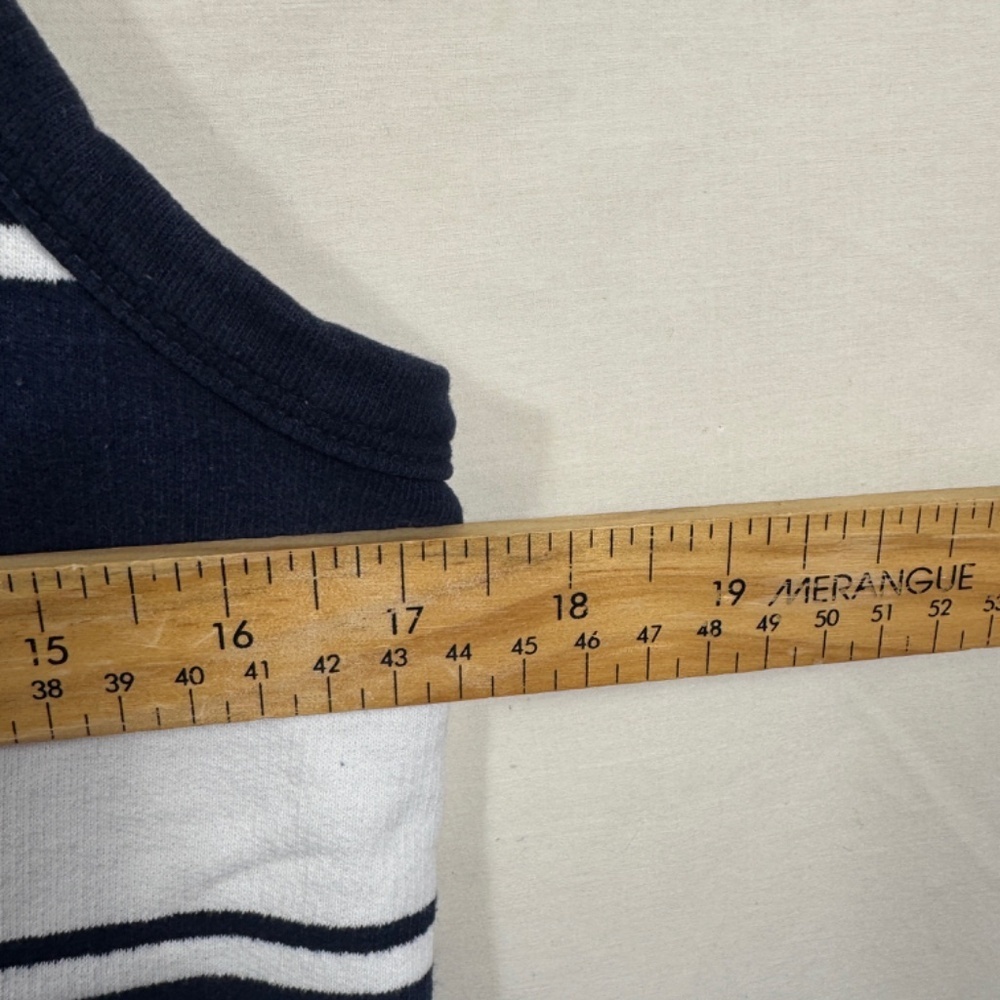 J Crew Dress Womens Size Small Black White Striped Heavy Cotton Nautical Summer - Picture 2 of 5